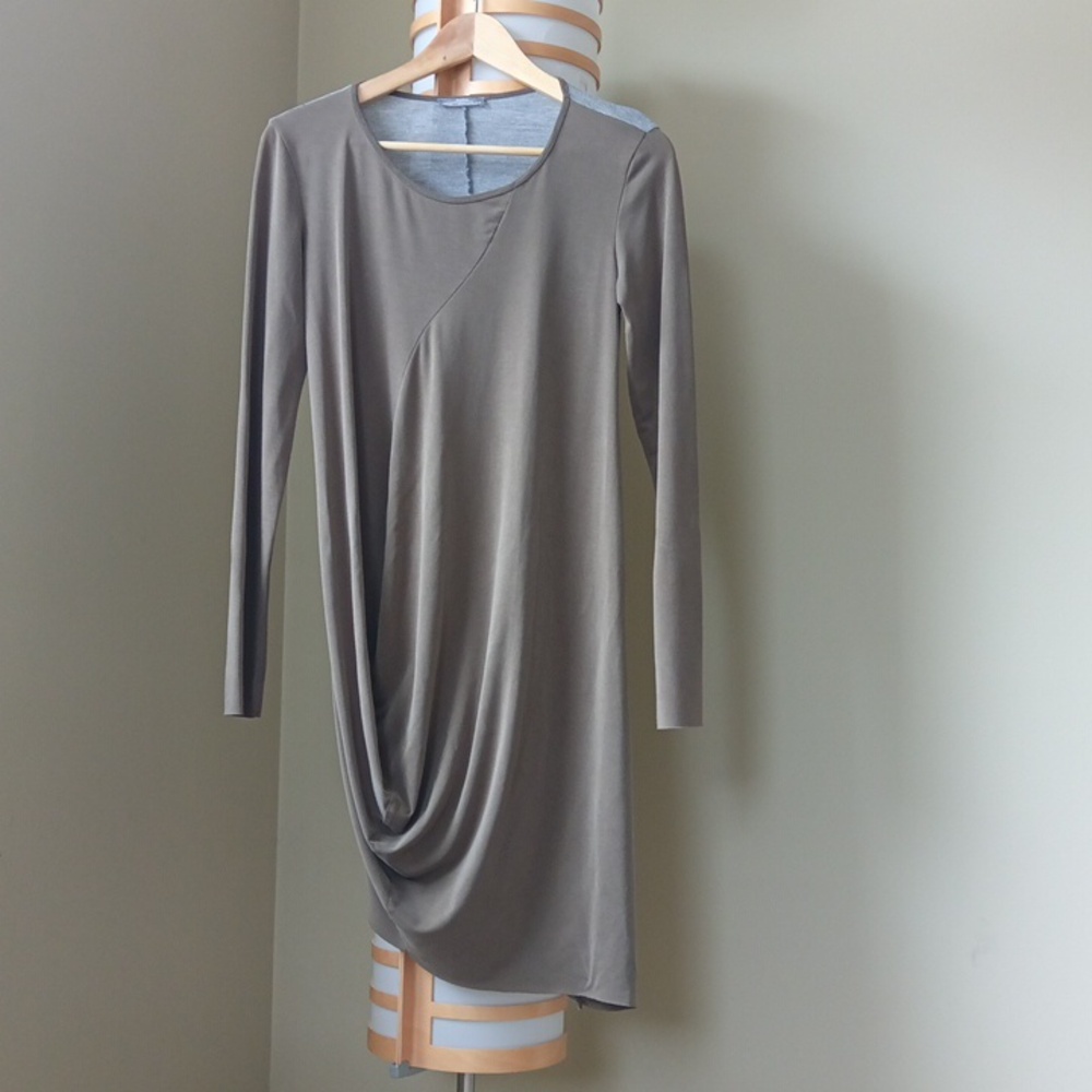 Ptp 17" Zara Khaki Long Sleeve Dress (Flawed)